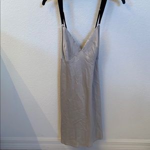 Victoria’s Secret grey and black slip nightgown